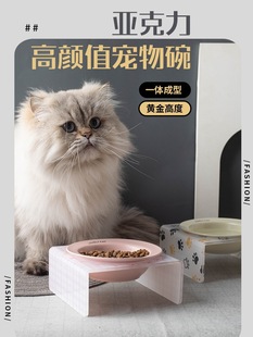 South Korea bd same style flying saucer cat bowl ceramic pet bowl wet food bowl dog bowl cat and dog food basin drinking table with bowl rack