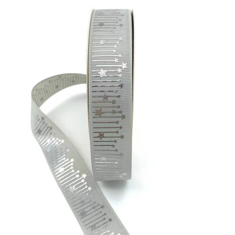 2,5 cm Meteor Hot Fix plata dorado hilo cinta bandeja de la barra cinta de la flor caja de regalo cinta de la torta en la acción