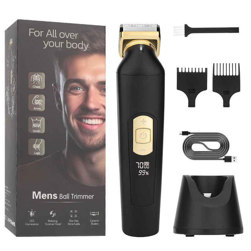 Ventas transfronterizas calientes 2 en 1 cortador de pelo eléctrico impermeable cuerpo entero afeitar cuchillo de afeitar hombre y mujer intimidad image 12