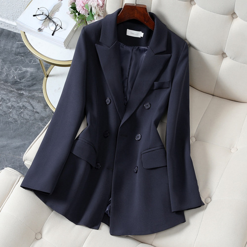 XZ089-suit jacket for women plus size women's fat MM suit jacket interview work clothes host professional suit