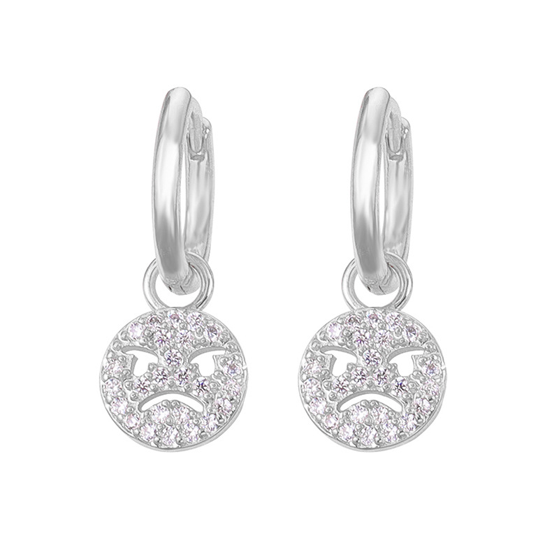 Holiday, Banquet, Travel Occasion 1 Pair Elegant Lady Simple Style Smile Face Copper Ear Studs