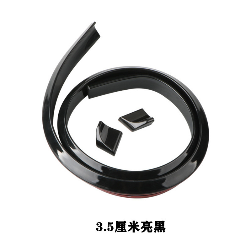 Universal – Fixed wind wing Fiber Look - width-35cm-gloss-black