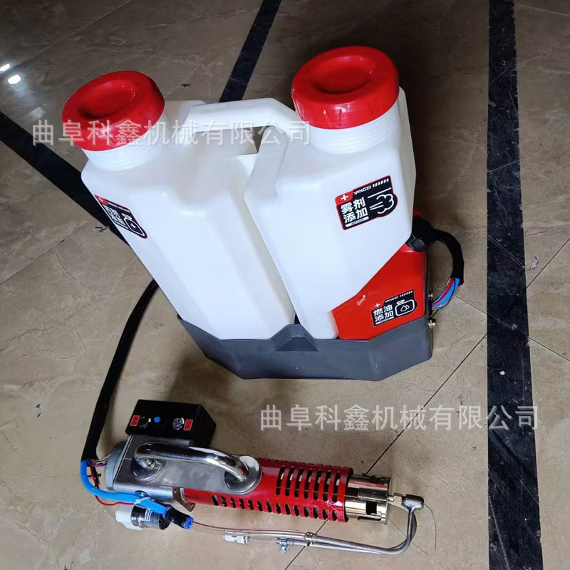 无噪音汽油动力烟雾机 果树大棚打药水雾机 下水道灭菌消杀机科鑫