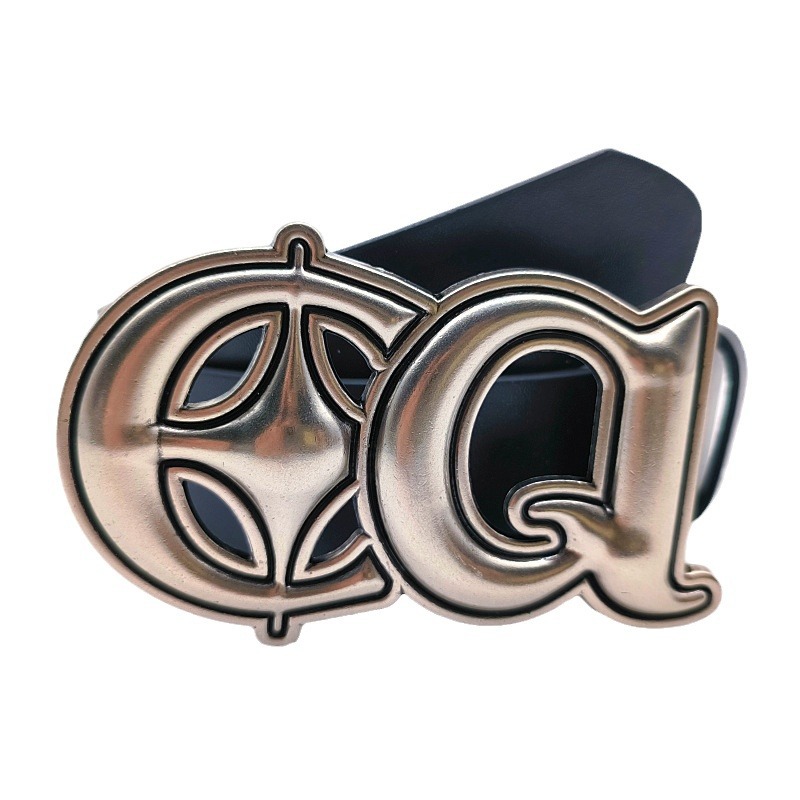 New Hot American Versatile Argento CQ Cintura nera semplice da donna Decorazione con fibbia in metallo Accessori per jeans_voghion.com