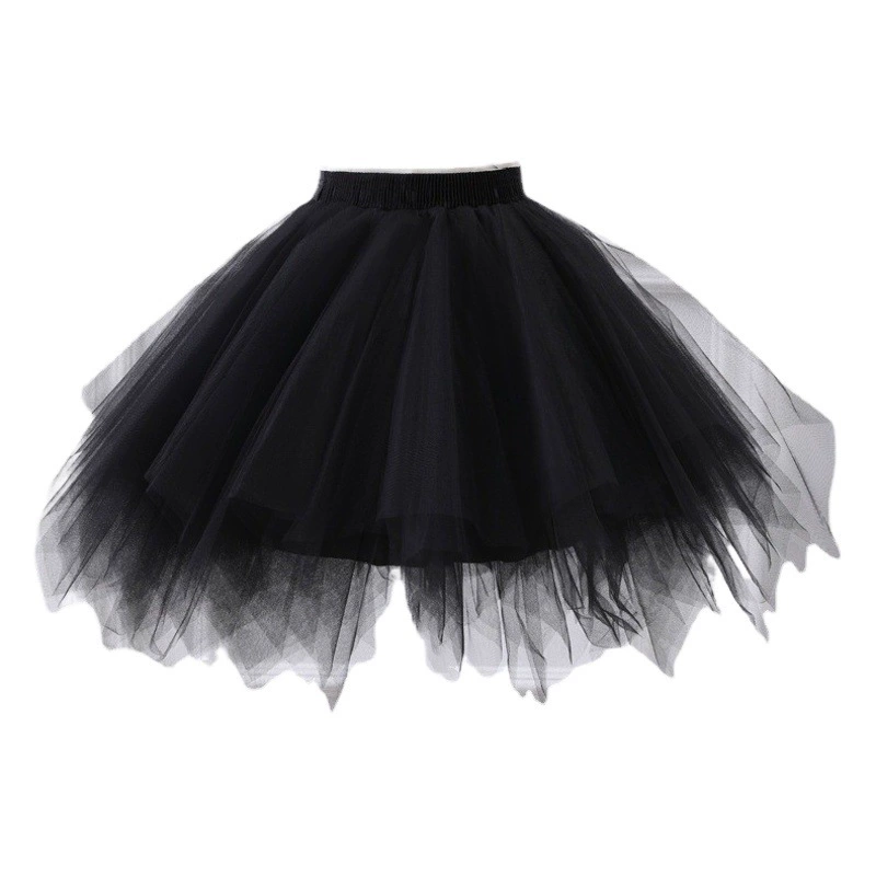 Европейская и американская внешняя торговля больших размеров взрослая юбка-юбка средней длины, марлевая юбка без костей, цветная юбка для выступлений, пышная балетная юбка, женская
