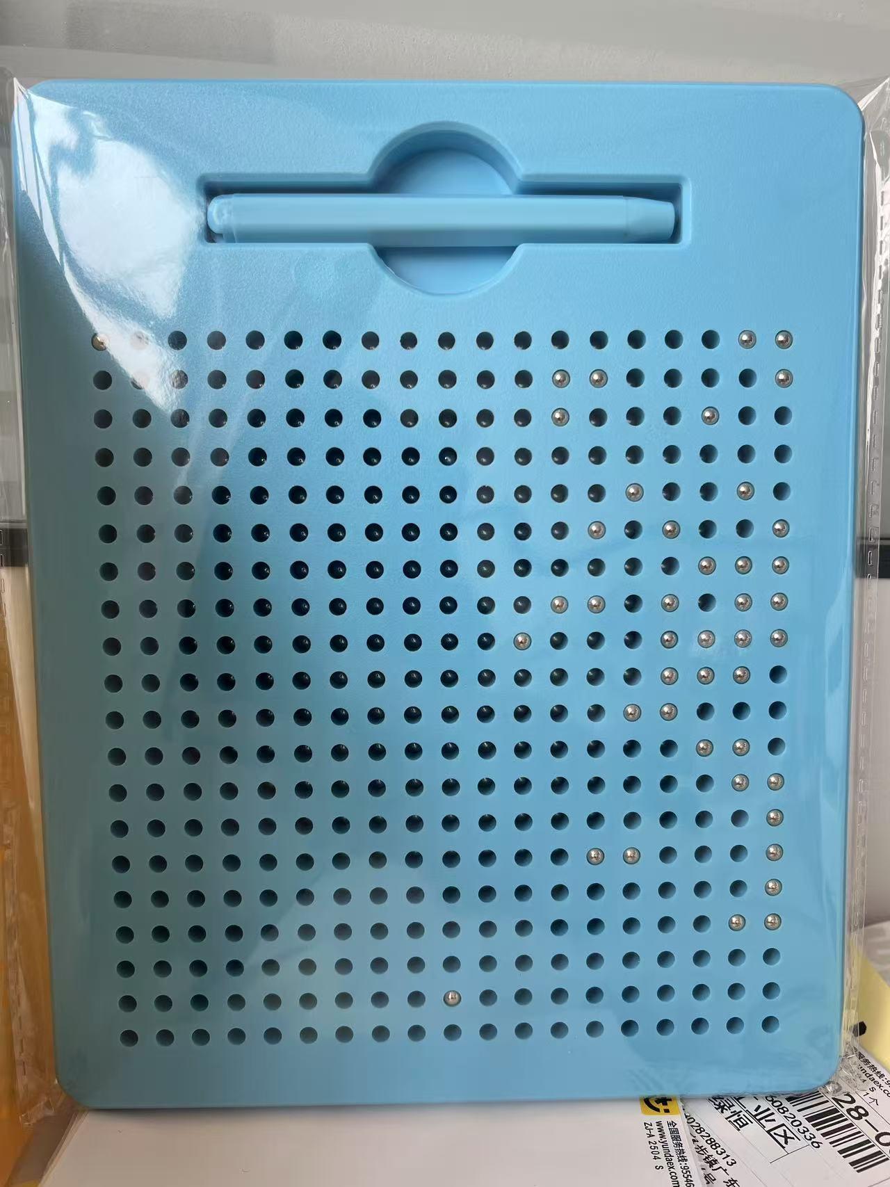 Pizarra magnética alfanumérica, pizarra de dibujo magnética con bolas de acero, juguetes educativos creativos, venta directa del fabricante, exportada a Europa y Estados Unidos