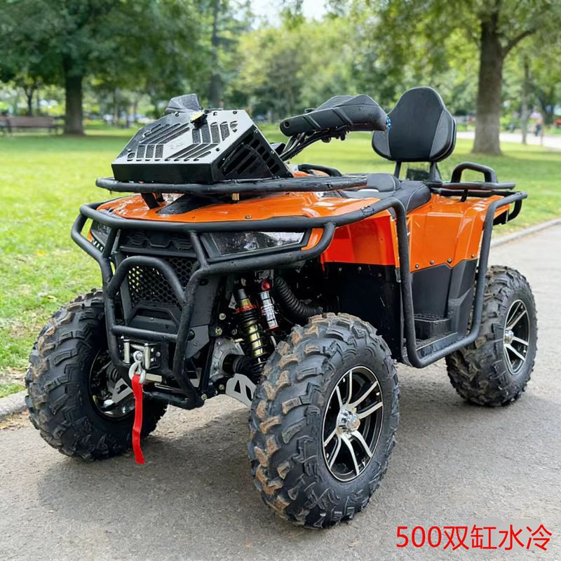 Todo terreno gasolina ATV automático cuatro tracción 500 doble cilindro refrigerado por agua eléctrica inyección de cuatro ruedas motocicleta de playa cruzada