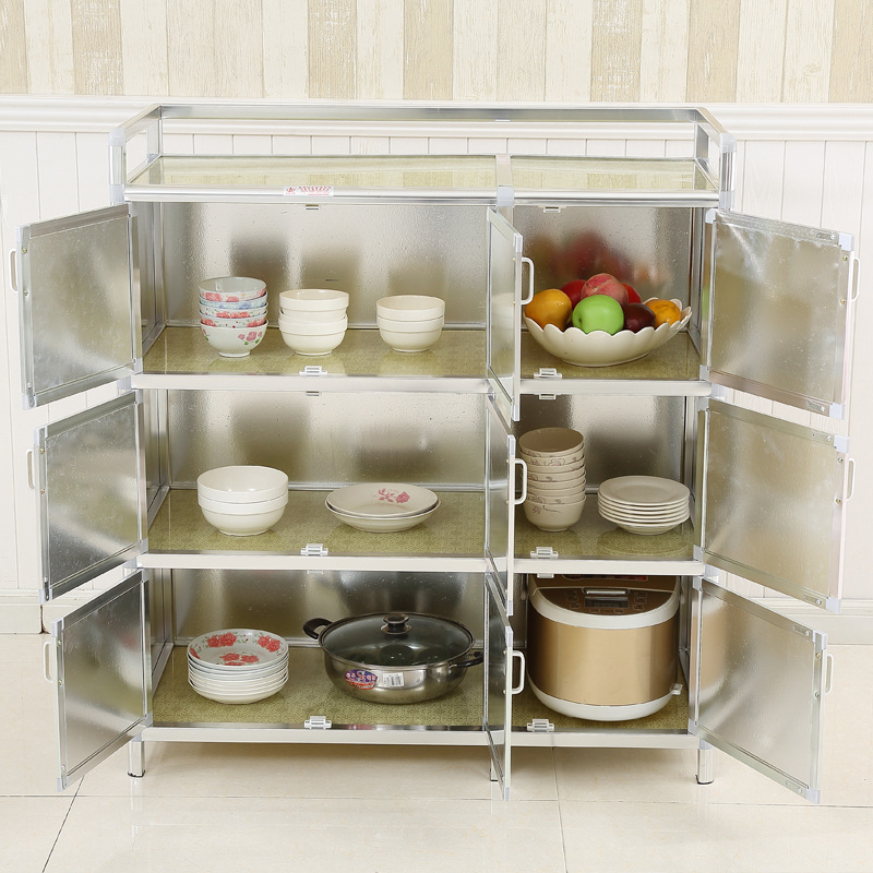 armario de comedor armario de cocina doméstico armario de almacenamiento multifuncional simple moderno armario de té de aleación de aluminio armario de cocina