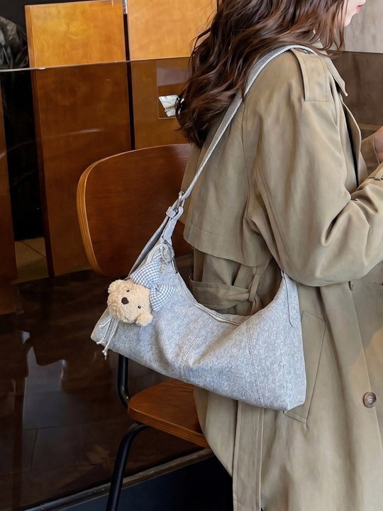 Bolso para mujeres 2026 nuevo nicho de moda bolso de color sólido sensación de alto nivel casual versátil mochila de hombro