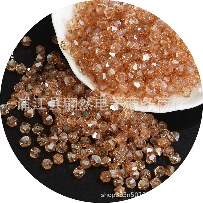 3-8mmAAAA水晶菱形珠精品水晶ガラス珠二頭尖珠DIY珠散珠アクセサリー部品