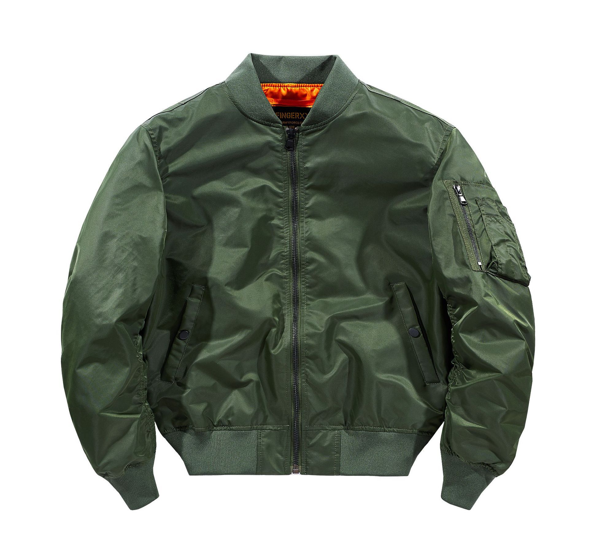 Primavera nueva Fuerza Aérea MA1 piloto chaqueta de los hombres la motocicleta color sólido más tamaño uniforme militar Comercio exterior vuelo traje