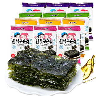 Южная Корея импортировала еда Zek Дети мгновенные запеченные морские водоросли. Случайные продукты.