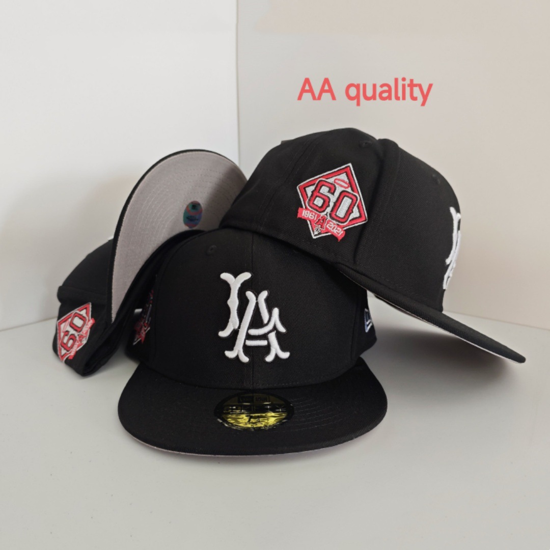 2025 nueva venta caliente exportación transfronteriza MLB gorra de béisbol AA patrón ala plana tamaño de moda sombrero de ala plana