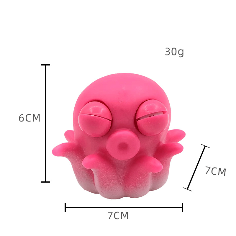 곁눈질 문어 로즈 레드