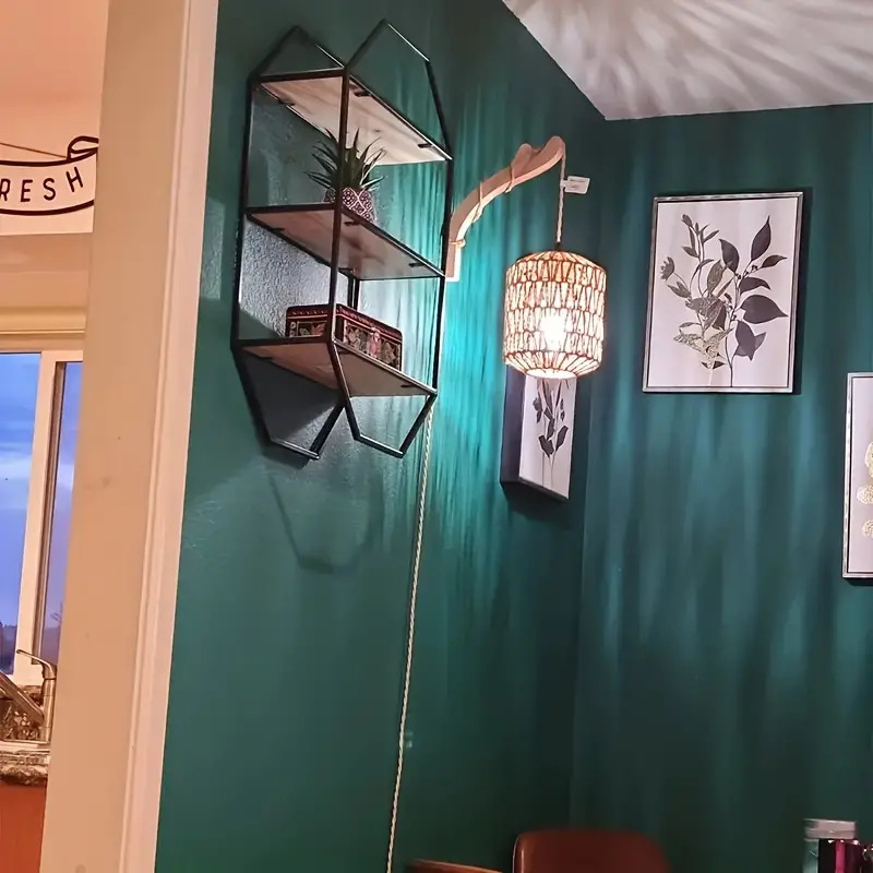 Retro estilo japonés cama de bambú lámpara de pared de cabeza comedor lámpara de vidana dormitorio de madera granja rural interior lámpara de pared de fondo