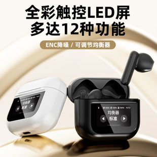 跨境爆款YX28智能彩屏ENC降噪TWS蓝牙耳机多功能触屏无线蓝牙耳机-阿里巴巴