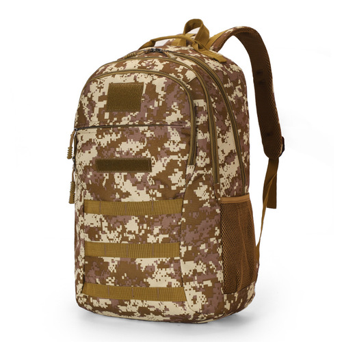 Outdoor backpack, mountaineering backpack, men's school bag, camouflage backpack, multi-functional travel three-level bag, large capacity for men and women