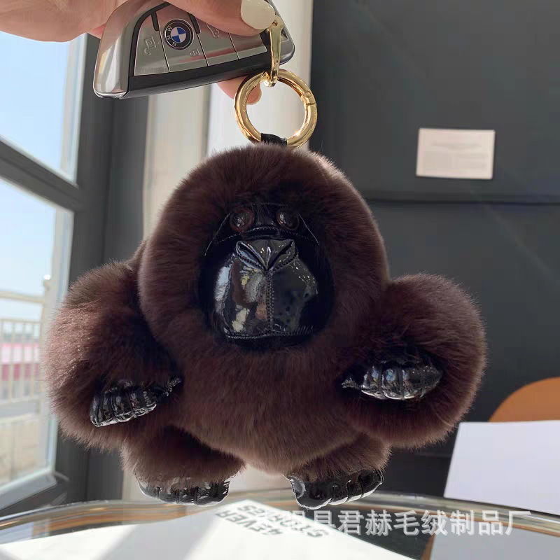 Anillo colgante café marrón