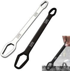 Multifunctional Anvil Wrench Double-Ended Self-Tightening Universal Wrench 8-22mm Bit Two-Ends Irregular Wrench with Plating