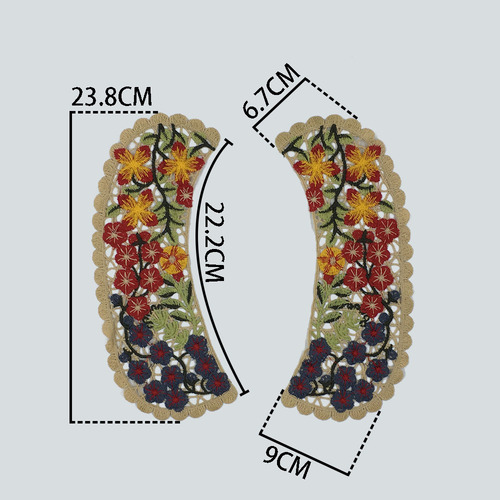 High quality hollow lace collar lace flower embroidery DIY decorative sewing clothing neck accessories accessories