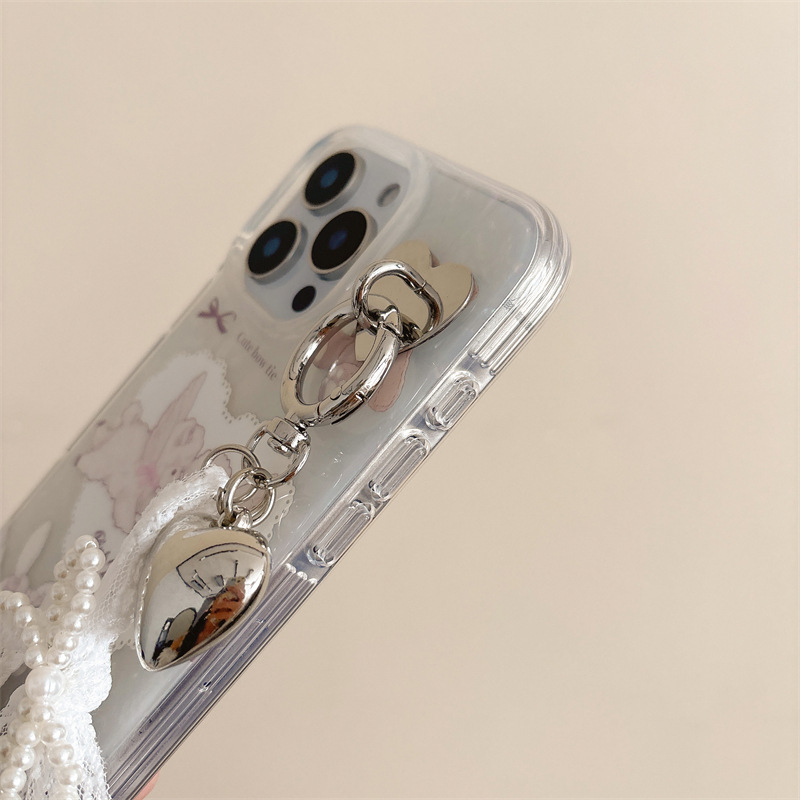 爱心翅膀小羊适用iPhone16pro苹果14promax手机壳13可爱15创意女|undefined