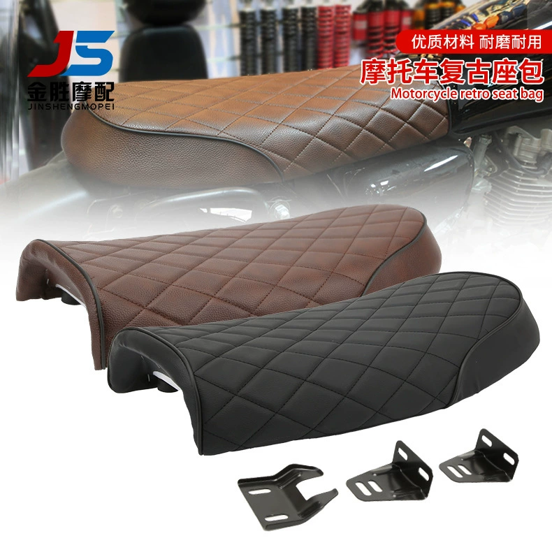 Аксессуары для мотоциклов ретро кафе CG125 Модифицированная Подушка Горячая Распродажа 53 см длина Алмазная подушка сумка для сиденья