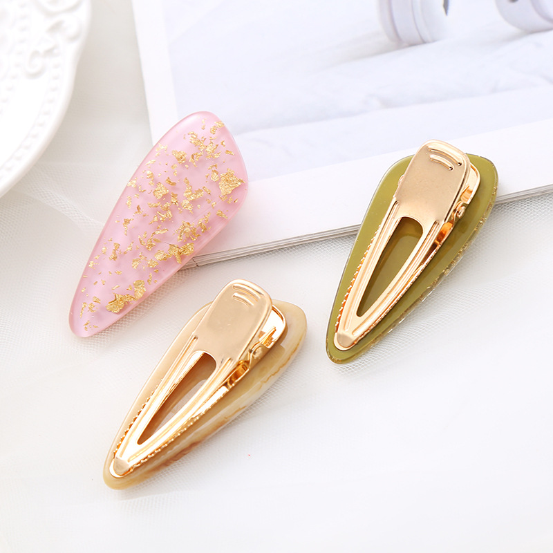 Retro Water Droplets Plastic Resin Hair Clip 1 Piece display picture 2