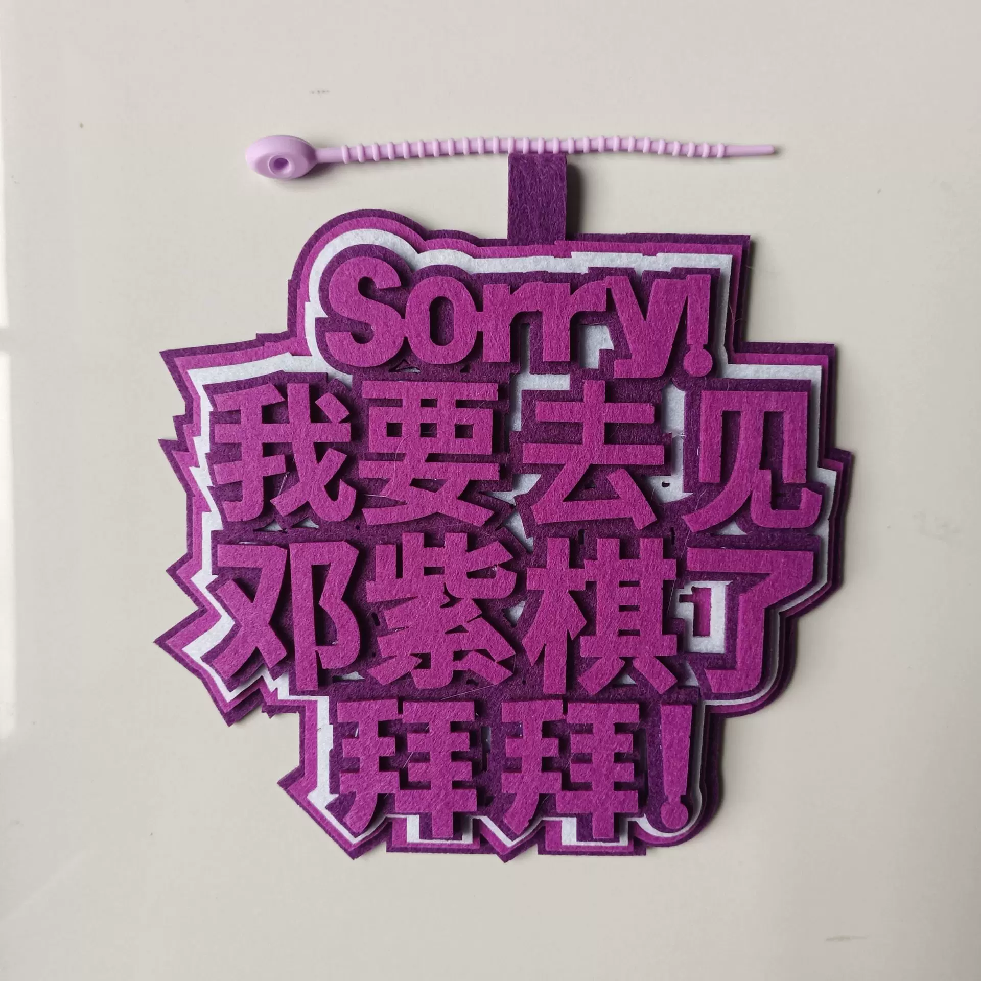 你怎么知道我要去看邓紫棋演唱会应援物包包挂件明星演唱会挂牌