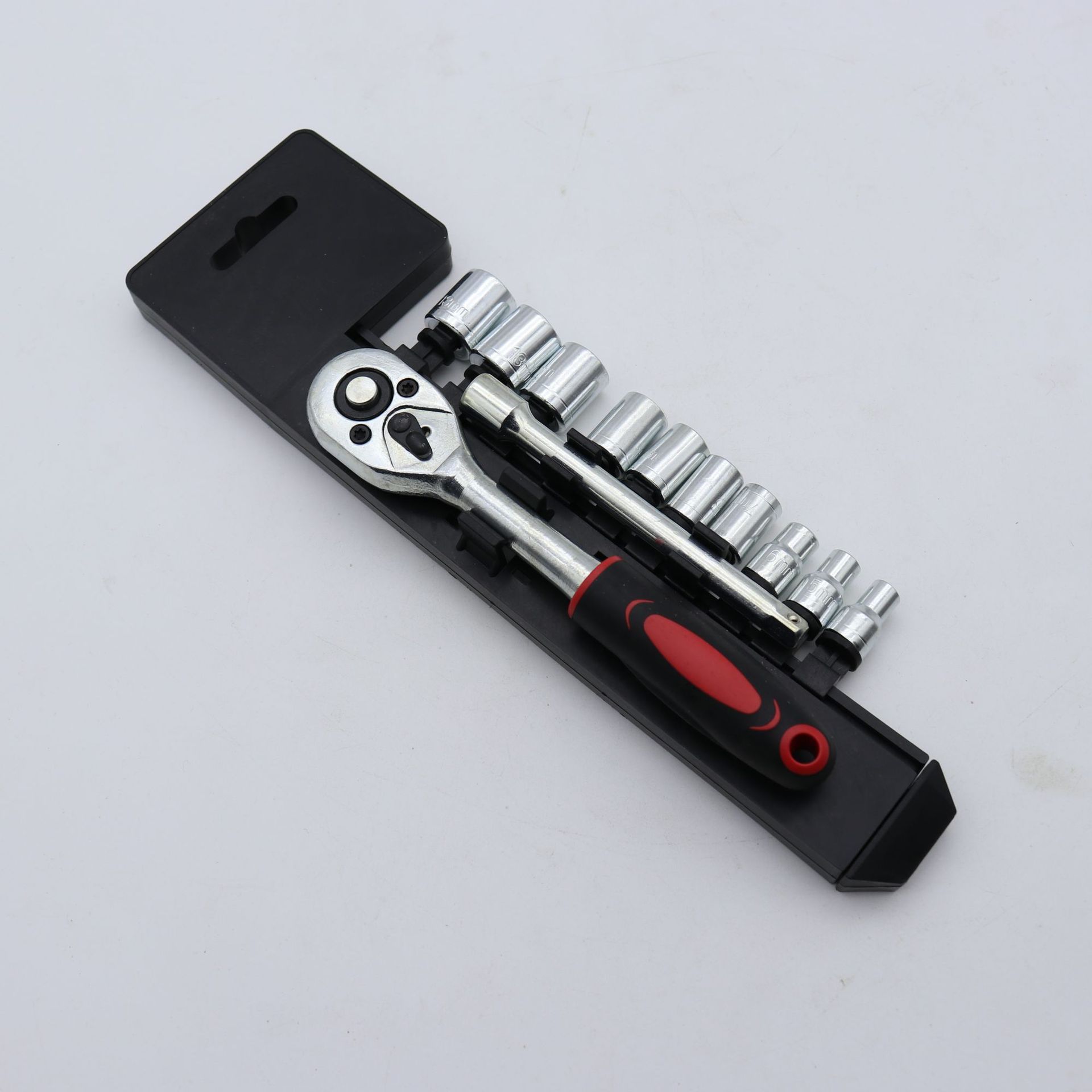 套筒扳手12件套多功能工具棘轮快速维修汽车组套棘轮快速扳手组合