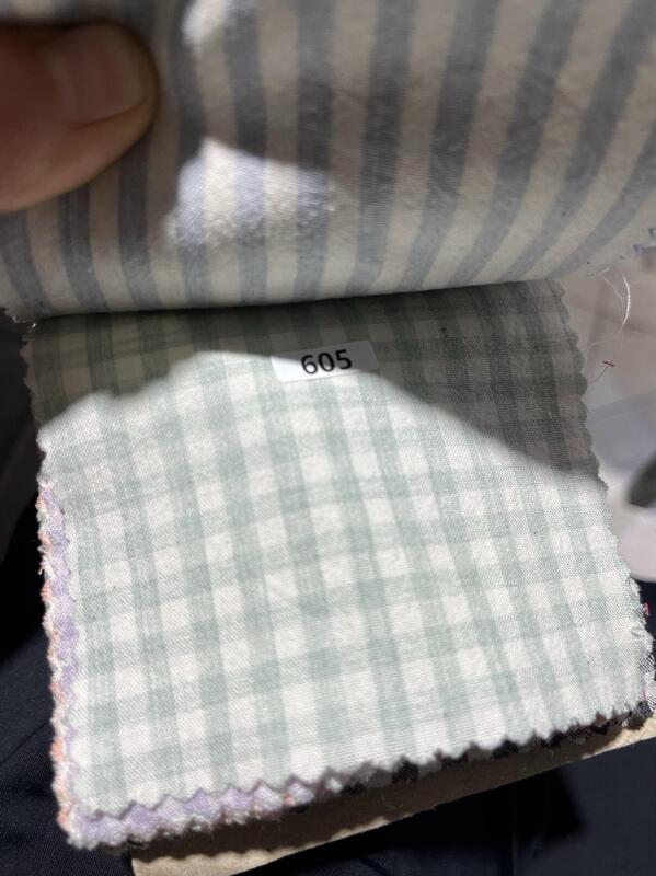 韓国輸入生地カラフルなチェック柄ウォッシュコットン斜め裾パイピングストリップバッグ衣類 DIY 布アクセサリー|undefined