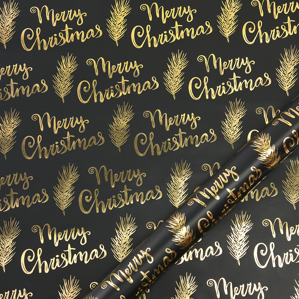 Merry Christmas sobre fondo negro; 50x70cm
