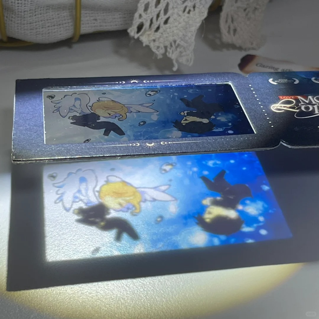 反转胶片票根动漫二次元周边珠光光影胶片书签明星应援幻灯透光卡