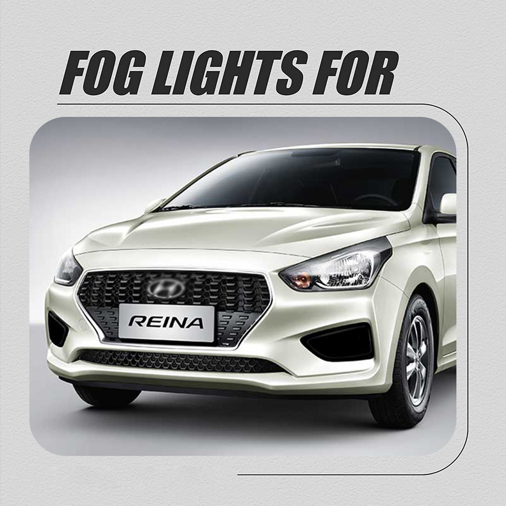 Aplicable a Hyundai 17 18 nuevo conjunto de luces de niebla delanteras Rena de alta calidad con luces de conducción diurna conjunto de luces de barra delantera