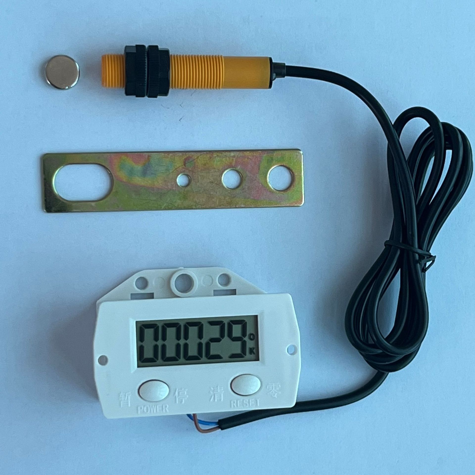 新外壳冲床磁感应数显电子计数器ZX-5DK配塑料管外壳磁感应开关