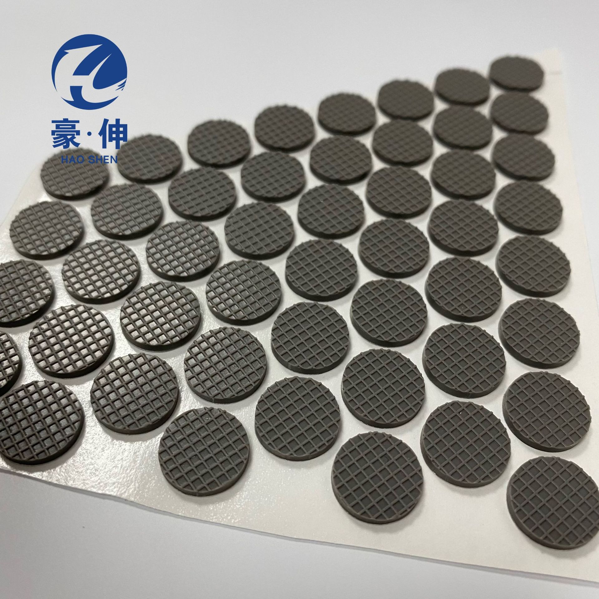 自粘黑色网格硅胶脚垫 网格硅胶垫片 灰色网格硅胶脚垫 防滑垫片