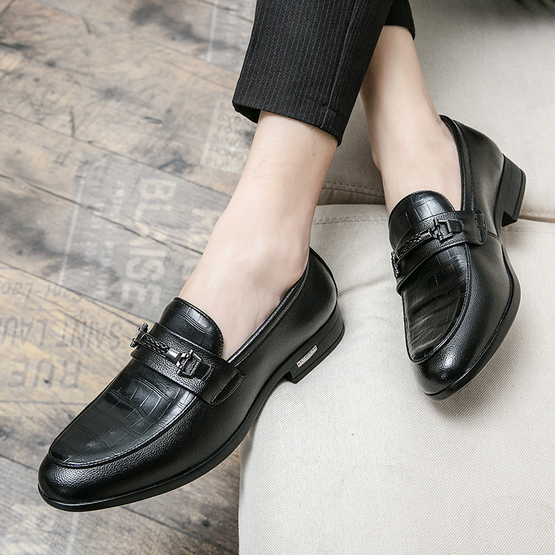 2024 primavera y otoño nuevos zapatos de cuero casuales de negocios de hombre con suela suave zapatos de hombre con un zapato de trabajo zapatos de cuero image 3