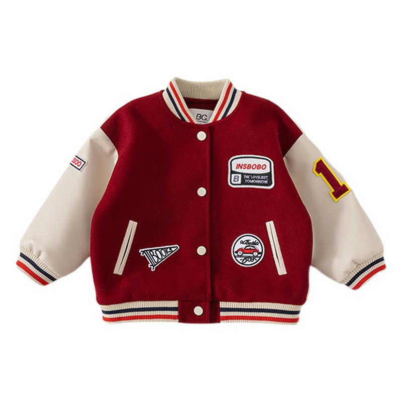 Chaqueta de béisbol Youbao para niños, chaqueta informal de primavera con letras para niñas, ropa de bebé a la moda