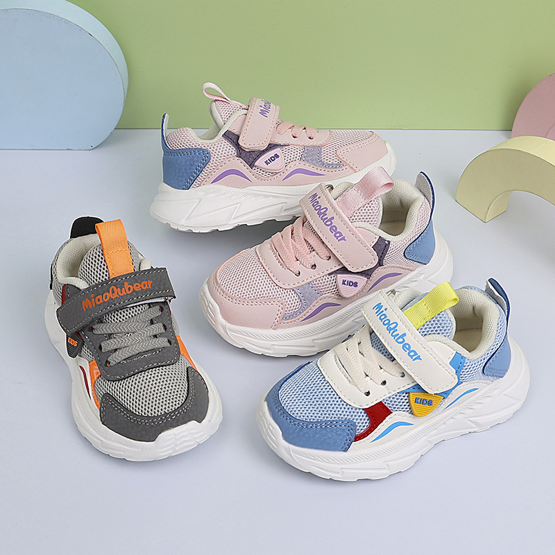 Zapatos funcionales para niños transpirables de malla para niños, zapatos deportivos, zapatos para niños, zapatos para bebés ligeros y antideslizantes, zapatos para correr para niñas