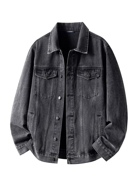 fashionable autumn denim retro quality jacket