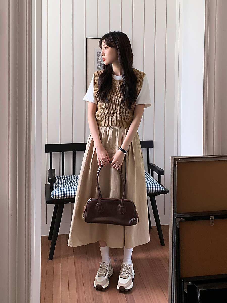 Jy030 khaki skirt