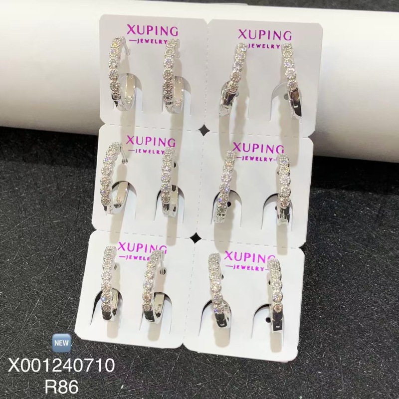 No. 3 botones de orejas blancos 6 pares para una tarjeta