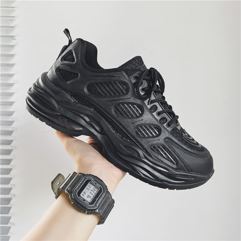 One piece drop shipping sneakers for men, mesh breathable casual shoes for couples, new versatile height increasing dad shoes, men's ins style_voghion.com