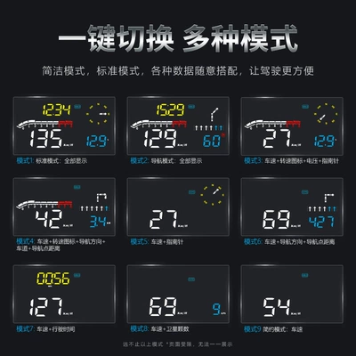 Vehicle HUD tire pressure car universal