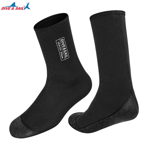 DIVE&SAIL new 3MM diving socks neoprene cold-proof anti-slip wear-resistant thickened diving socks snorkeling equipment