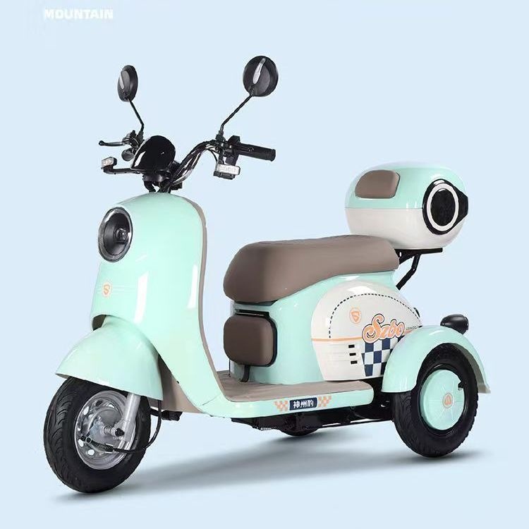 Triciclo Eléctrico Doméstico de Movilidad, Capacidad de Escalada 30°, Carga 200kg, para Adultos y Ancianos