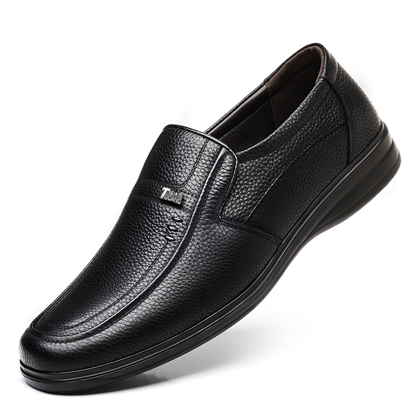 Herren Freizeitschuhe Aus Leder Mit Weicher Sohle Für Senioren_voghion.com