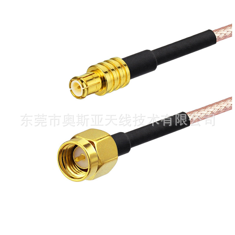 SMA-MCX转接线天线馈线MCX转SMA头接RG316线线长定RG178