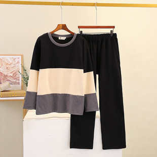 670 Pajamas Colorful Flat Velvet Home Clothes 675+136 Double-Sided Brushed Warm Fashion Casual Nightgown