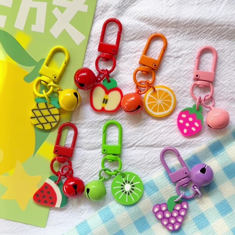 Creative Fruit Keychain Pendant Soft Clay Simulation Cute Accessories Couple Bag Pendant Children's Small Gift Wholesale