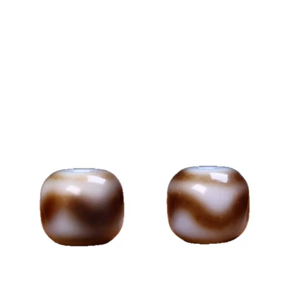 Xizang-Style Tiger Tooth Dzi Agate: Zərgərlik ara hissələri